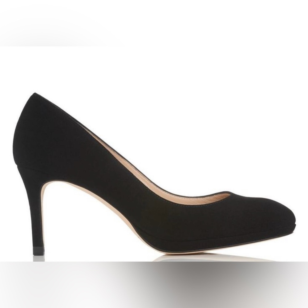 LK Bennett NW Sybila Black Suede Pumps